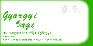 gyorgyi vagi business card