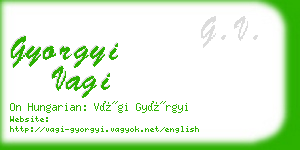 gyorgyi vagi business card